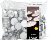 Spaas Clearlights Waxinelichtjes - 100 Stuks - Wit - 4,5 Branduren