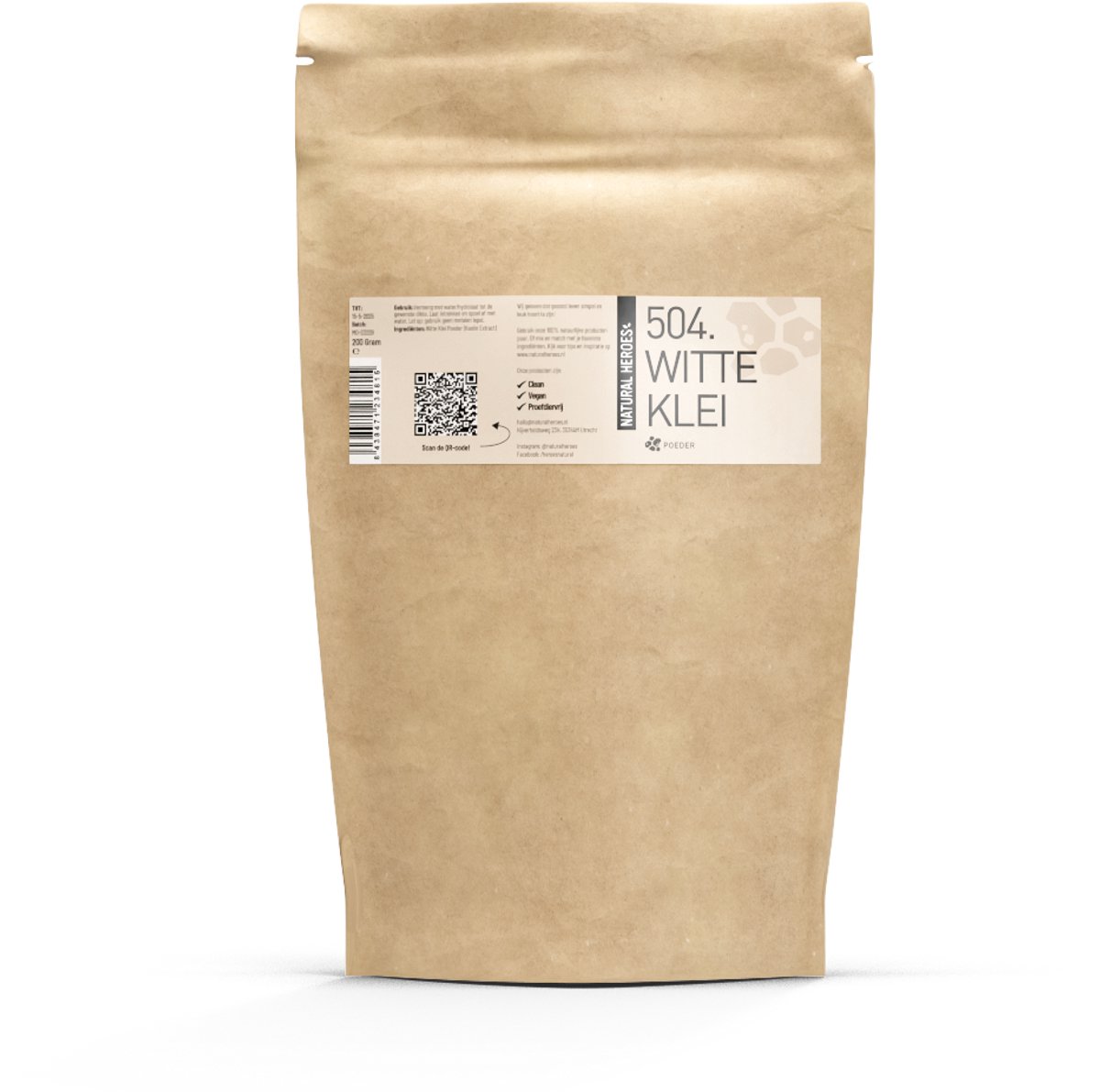 Natural Heroes - Witte Klei Poeder (Kaolin) 50 gr