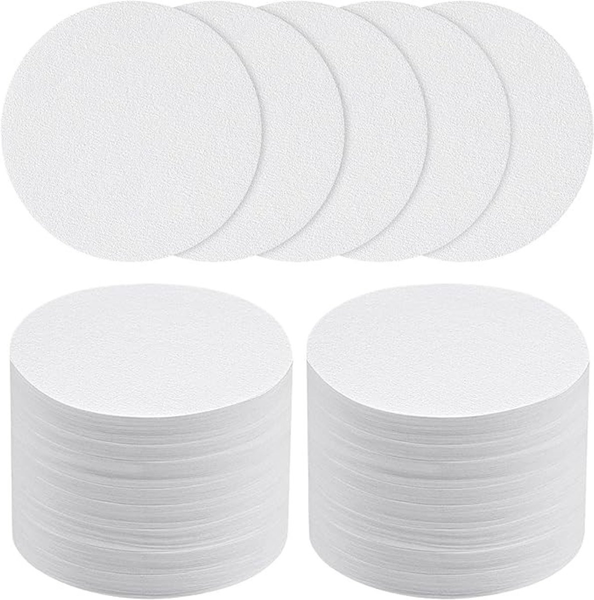 Ronde koffiefilters voor Aeropress, 400 stuks, 64 mm, wit filterpapier voor heldere koffie