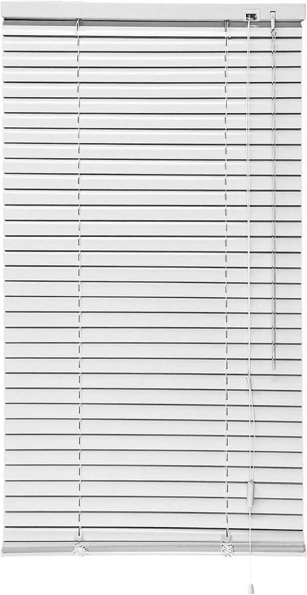 Aluminium Jaloezie 85x160 cm Wit - Licht- en Zonwering zonder Boren