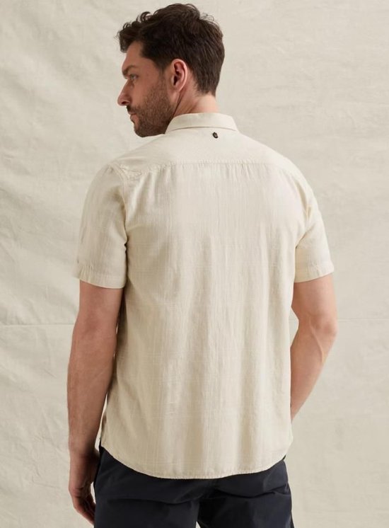 Levi's Heren Cubano Overhemd met Korte Mouwen Gebroken Wit
