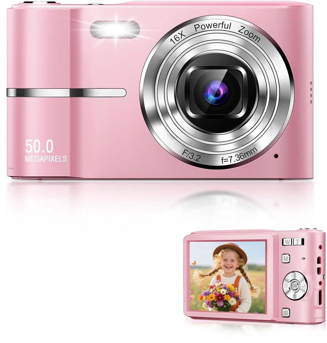 QTTVBTNA 50MP Flip Screen Kindercamera