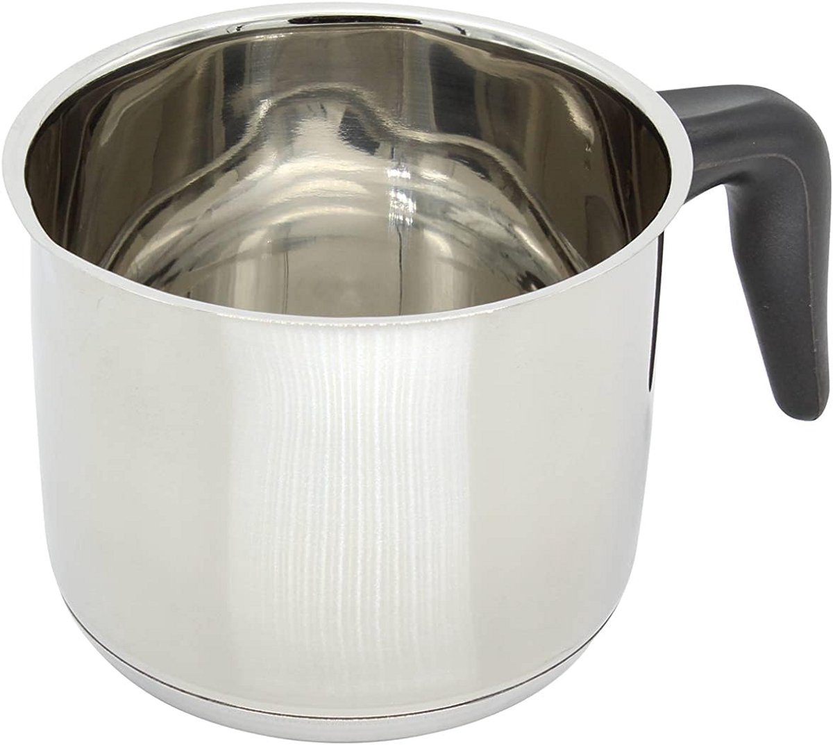 RVS Steelpan met Tuit 1 Liter - Ideaal voor Melk en Sauzen