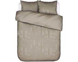 Essenza Palma Dekbedovertrek Taupe - Tweepersoons – 200x200/220 cm