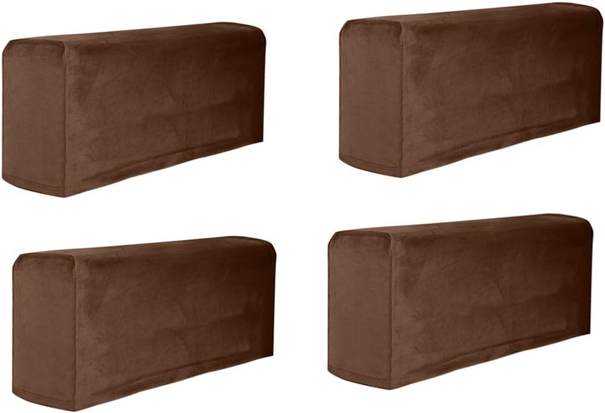Elastische Velours Armleuninghoezen - Stof- en Vlekbestendige Bank Beschermhoezen - Afneembaar en Comfortabel