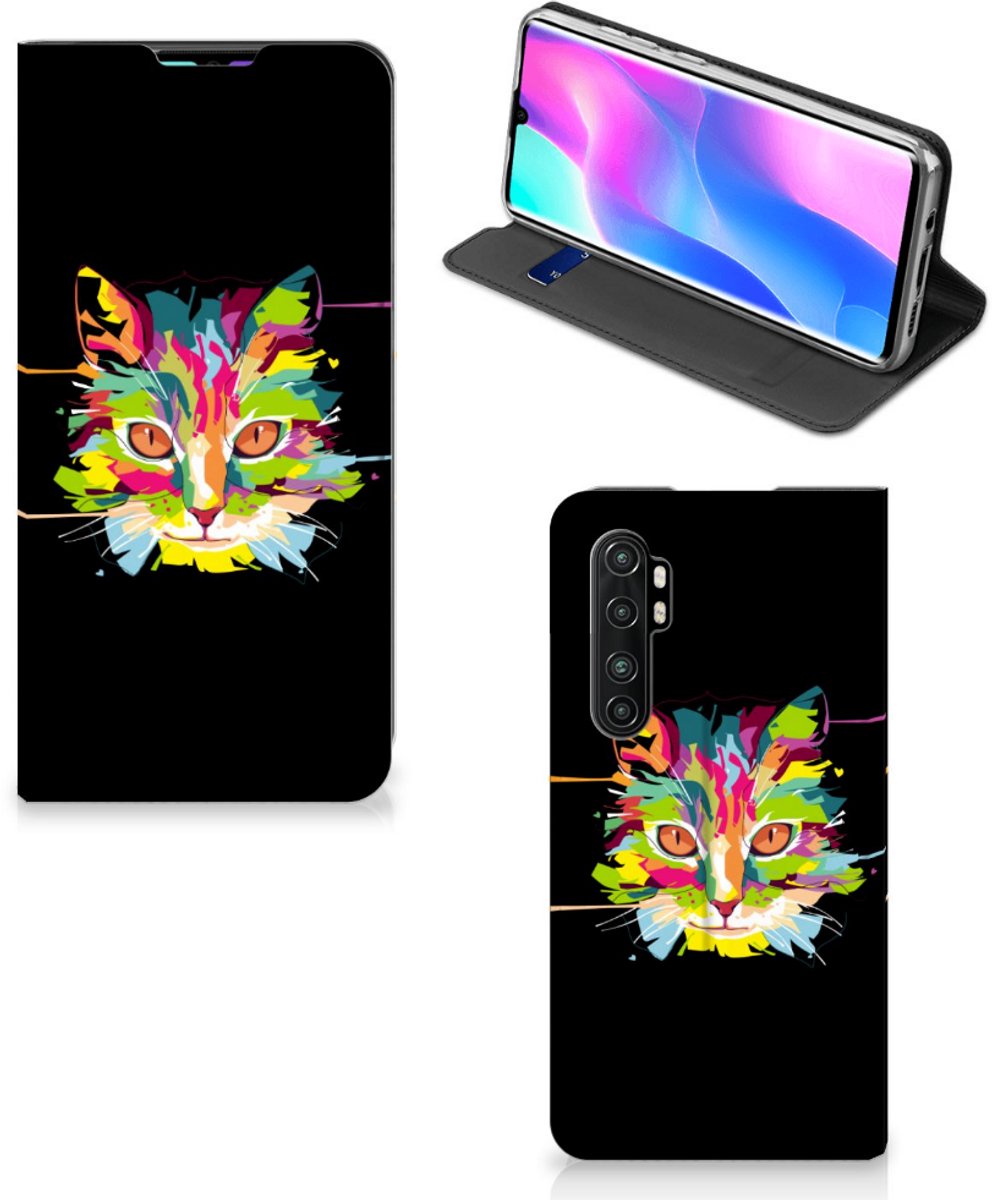 Xiaomi Mi Note 10 Lite Magnet Case Cat Color