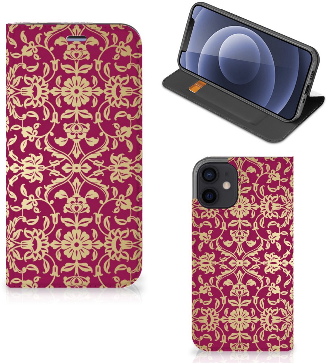 Telefoon Hoesje iPhone 12 Mini Barok Pink