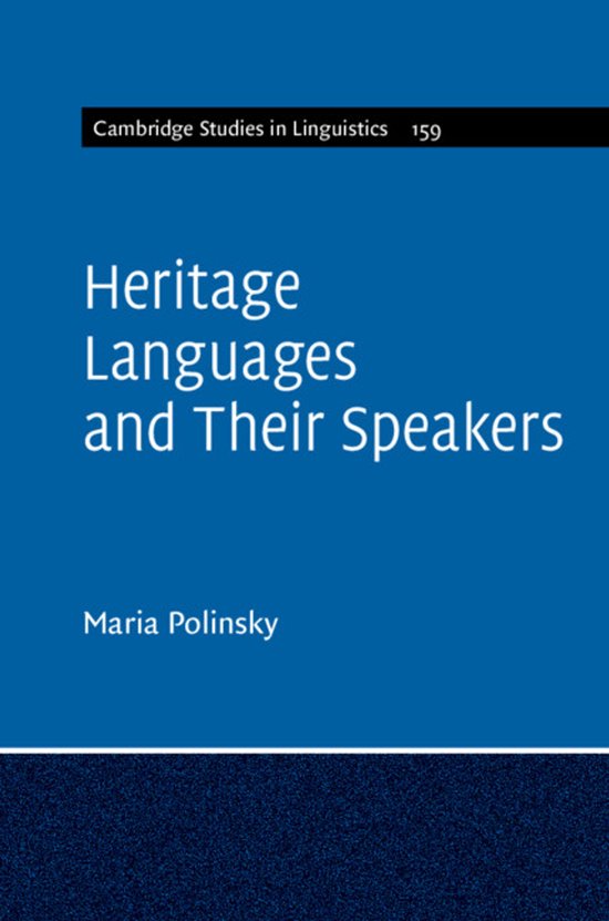 Heritage Languages and their Speakers - cover