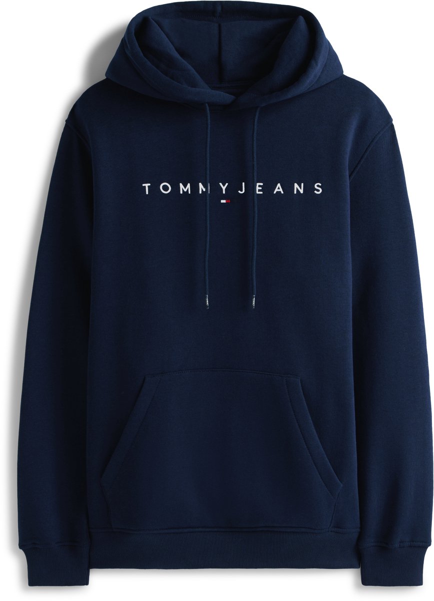 Tommy Jeans Tjm Reg Linear Logo Hoodie Ext Blauw