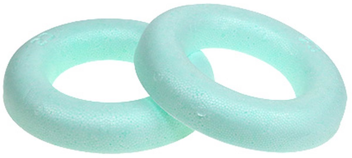 Piepschuim ringen Ø20x4cm 2st, 2 Stück