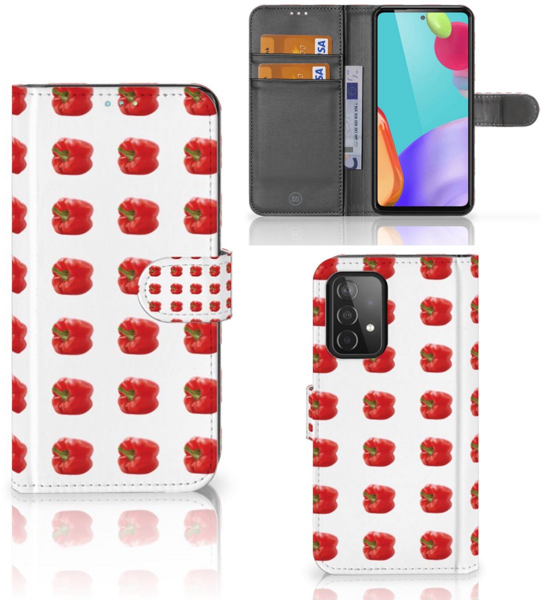 Samsung Galaxy A52 Book Cover Paprika Red