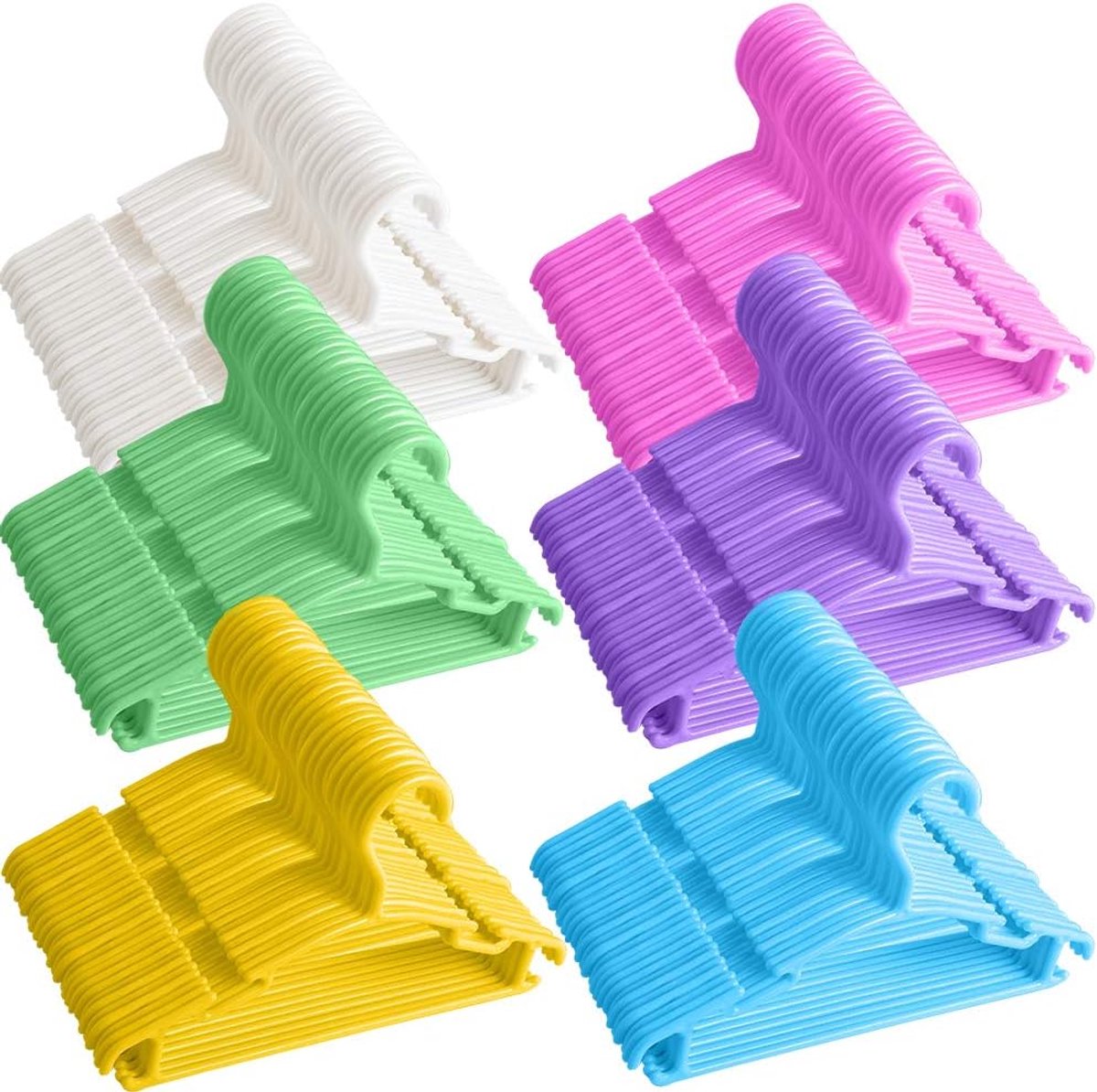 100 Kinderhangers voor Baby - Kleine Kleerhangers voor Kast