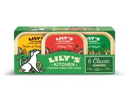 Lily’s Kitchen Hondenvoer Nat Klassiek Menu Selectiebox – 2 x 6×150 gr – Voordeelverpakking