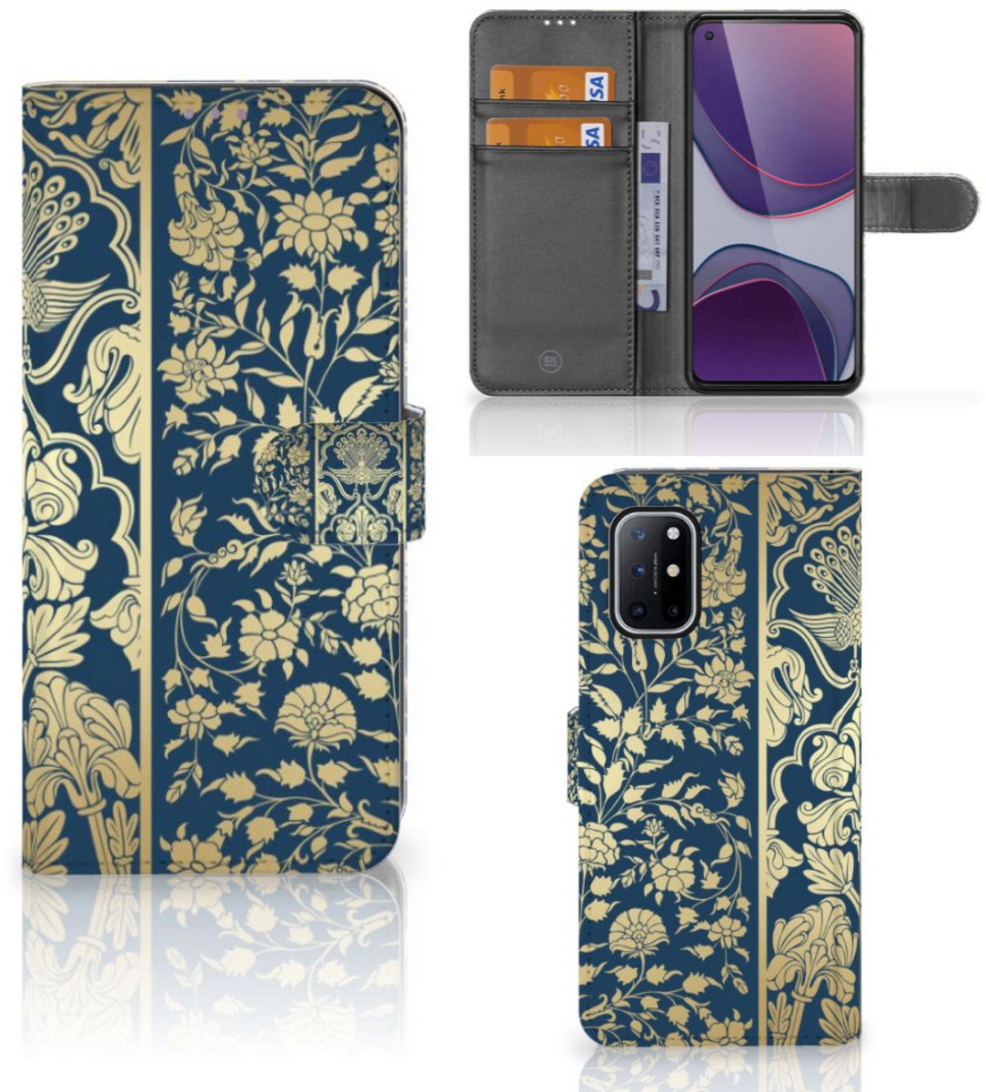 OnePlus 8T Hoesje Beige Flowers
