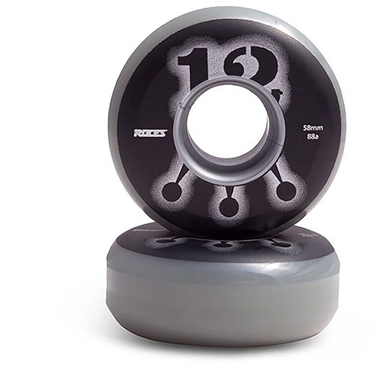 Roces M12 Wielen voor Skeelers Inline Skates 58mm 88A – 4 Stuks Grijs