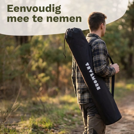 TRVLMORE Campingstoel - Opvouwbaar - 160KG Draagvermogen - Incl. Draagtas - Klapstoel - Visstoel - Kampeerstoel - Vouwstoel - Grijs van Merkloos — afbeelding 4