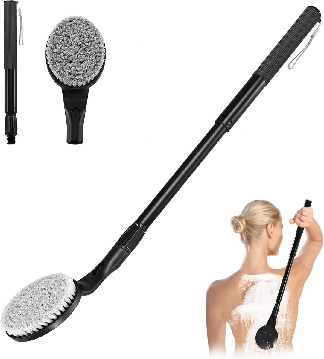 Douche Rugborstel met Lange Steel voor Diepe Reiniging en Scrub