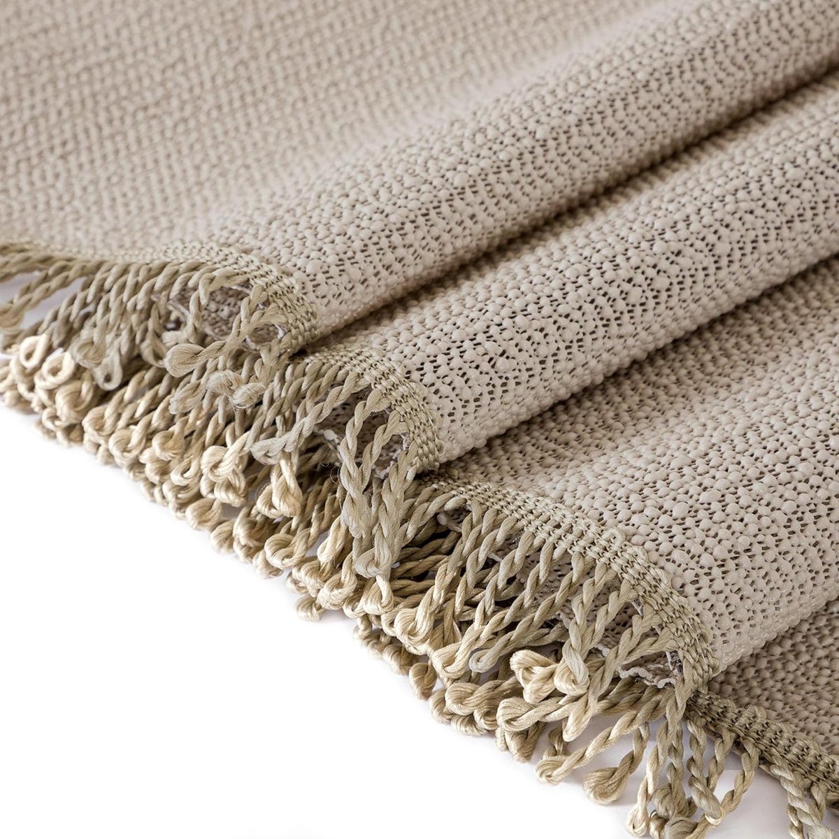 Rechthoekig Tafelkleed voor Buiten, Antislip en Weerbestendig, 130 x 160 cm, Beige