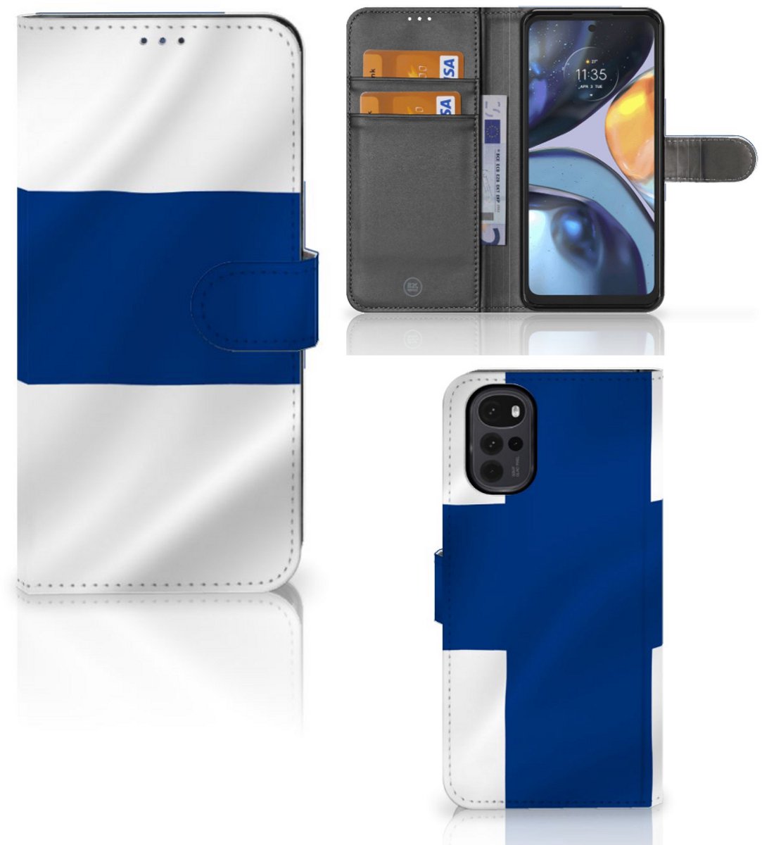 Motorola Moto G22 Bookstyle Case Finland