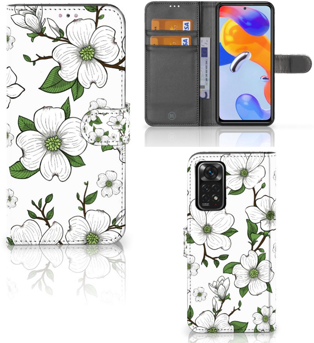 Xiaomi Redmi Note 11 Pro 5G/4G Hoesje Dogwood Flowers