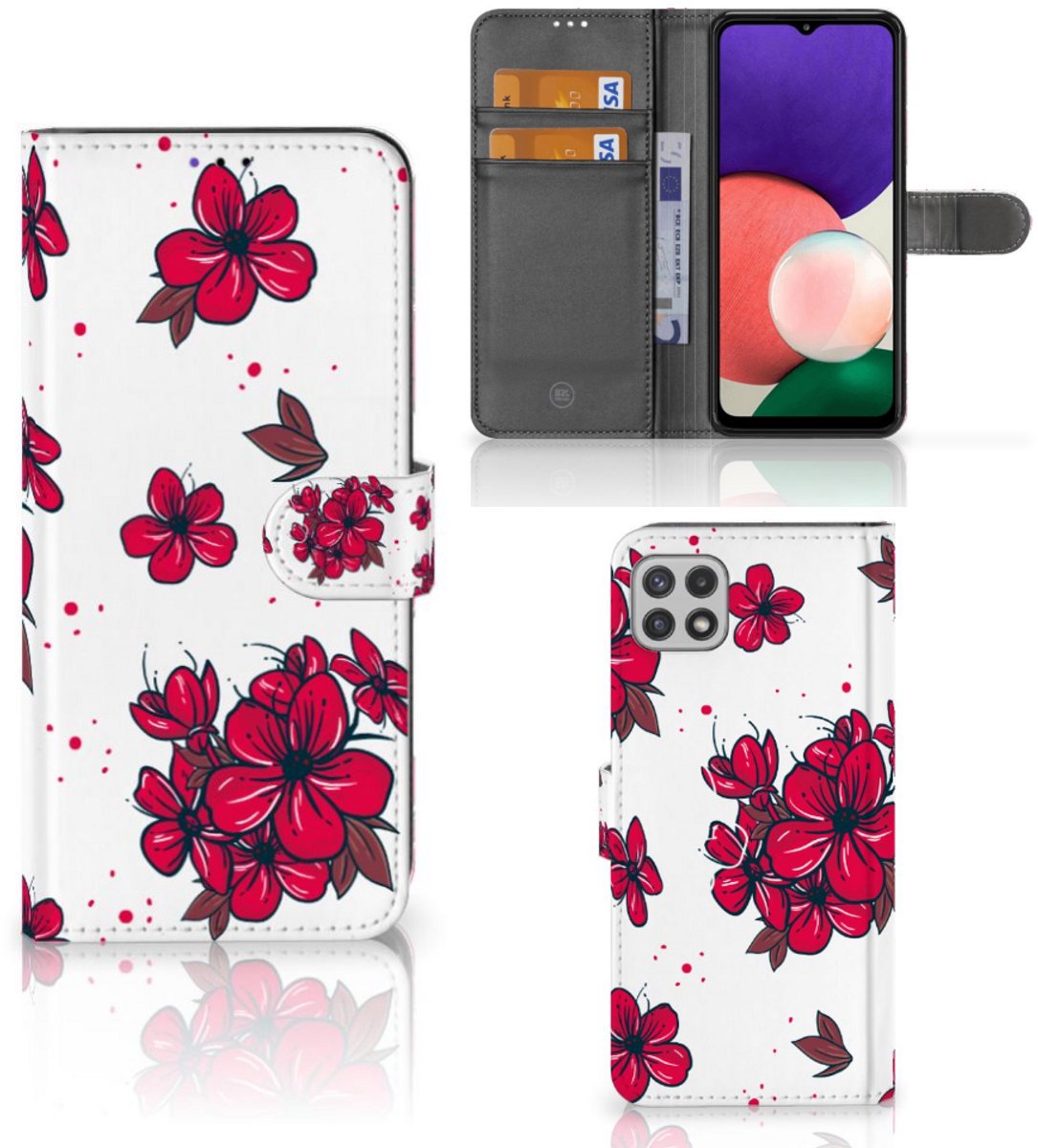 Samsung Galaxy A22 5G Hoesje Blossom Red