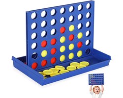 Vier op een rij-spel, strategiespel voor 2 spelers, familiespel voor kinderen vanaf 3 jaar, educatie
