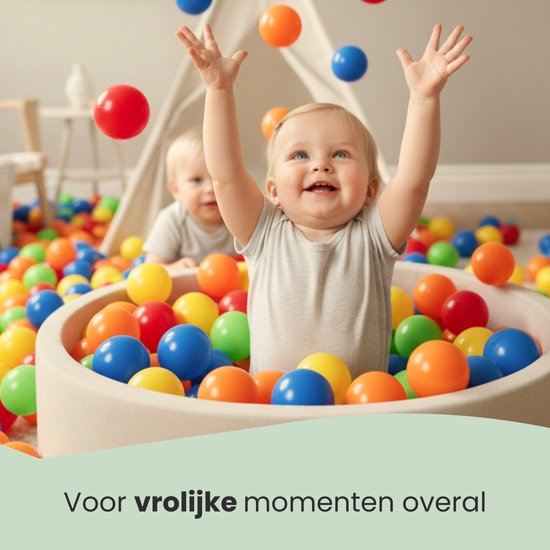 Vanaf de Geboorte: 250 Kinder Ballenbak Ballen - BPA-vrije Baby Speelballen - Binnen en Buiten — afbeelding 4