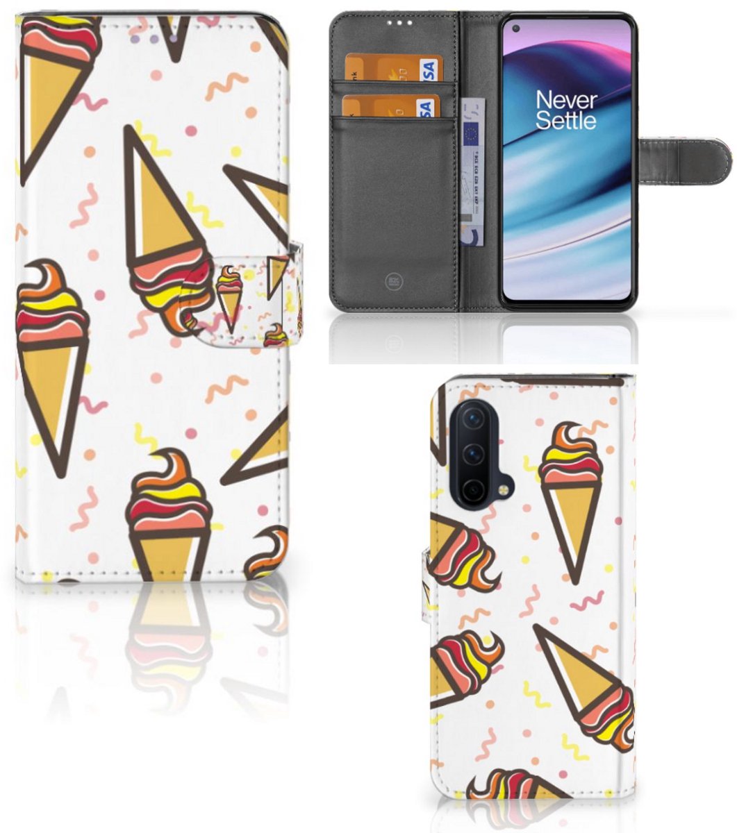 OnePlus Nord CE 5G Book Cover Icecream