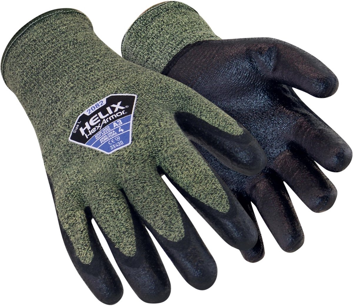 HexArmor Helix 2082 6061410 Snijbeschermingshandschoen Aramidevezel, Polyamide Maat (handschoen): 10 EN 397 1 paar