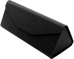 Opvouwbare zonnebrillenkoker - Stevige doos (driehoek) met (magnetische sluiting) en gevoerd voor bescherming Bekijk leesmodeontwerp Unisex kinderen automode