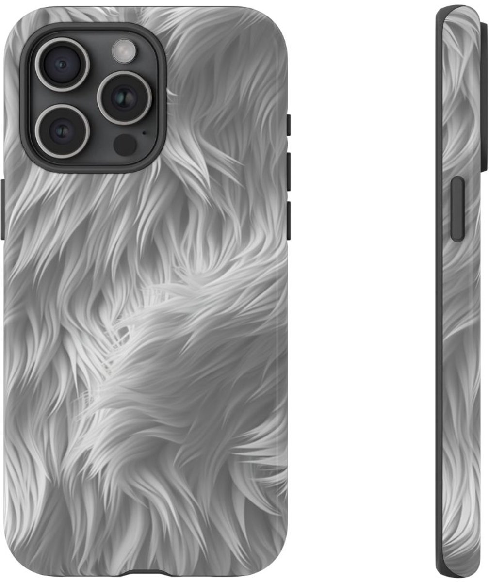 Wit Bontstructuurpatroon – Telefoonhoesje Geschikt voor iPhone 15 Pro Max