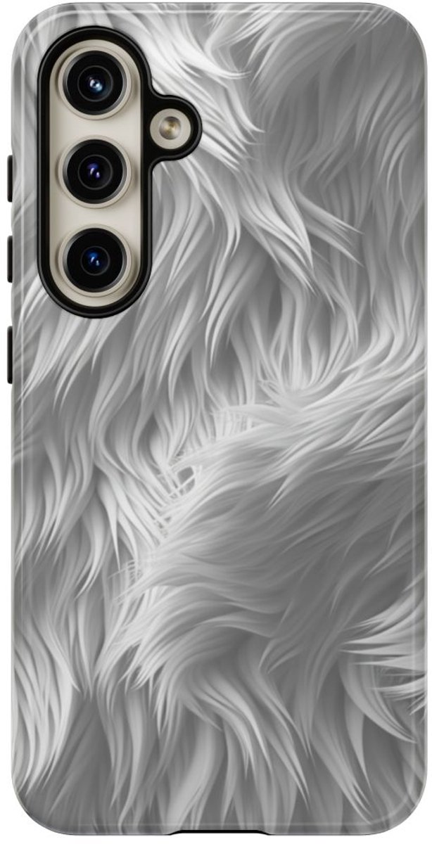 Wit Bontstructuurpatroon – Telefoonhoesje Geschikt voor Samsung Galaxy S24