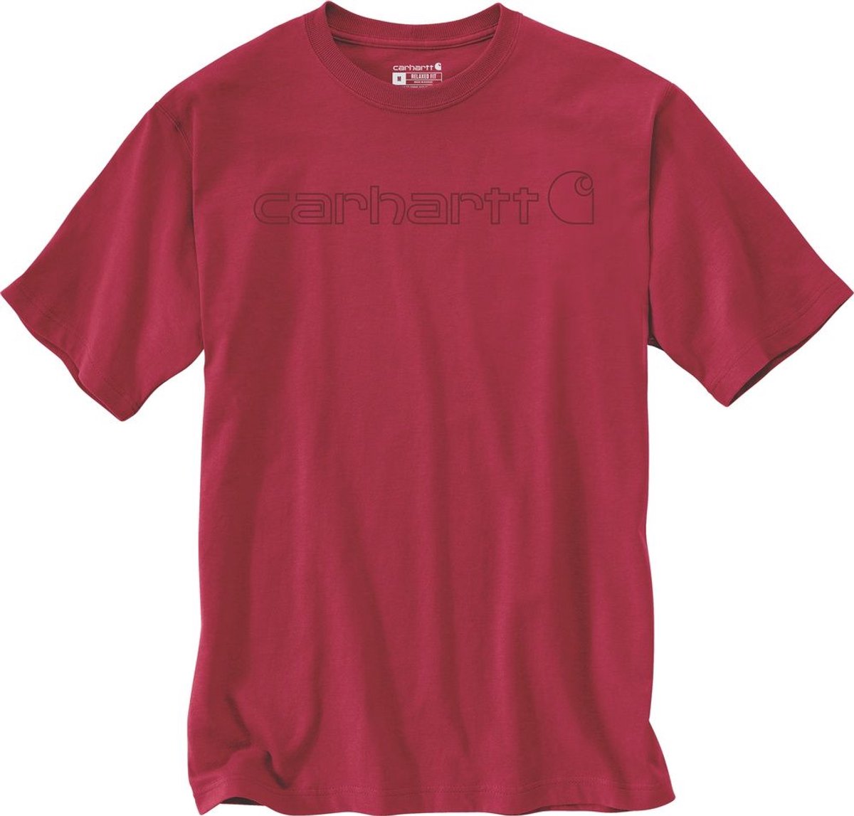 Carhartt Core Logo T-Shirt S/S 103361 Industry -M Rood