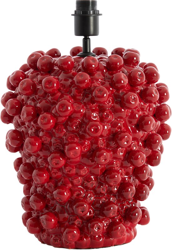 Light & Living BERRIES - Pied de lampe - 31,5 x 31 x 35 cm - Rouge