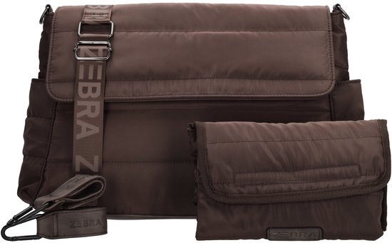 Zebra Trends Elske Luiertas - Schoudertas - Verzorgingstas - Baby - Kinderwagentas - - Dames Tas- Donkerbruin