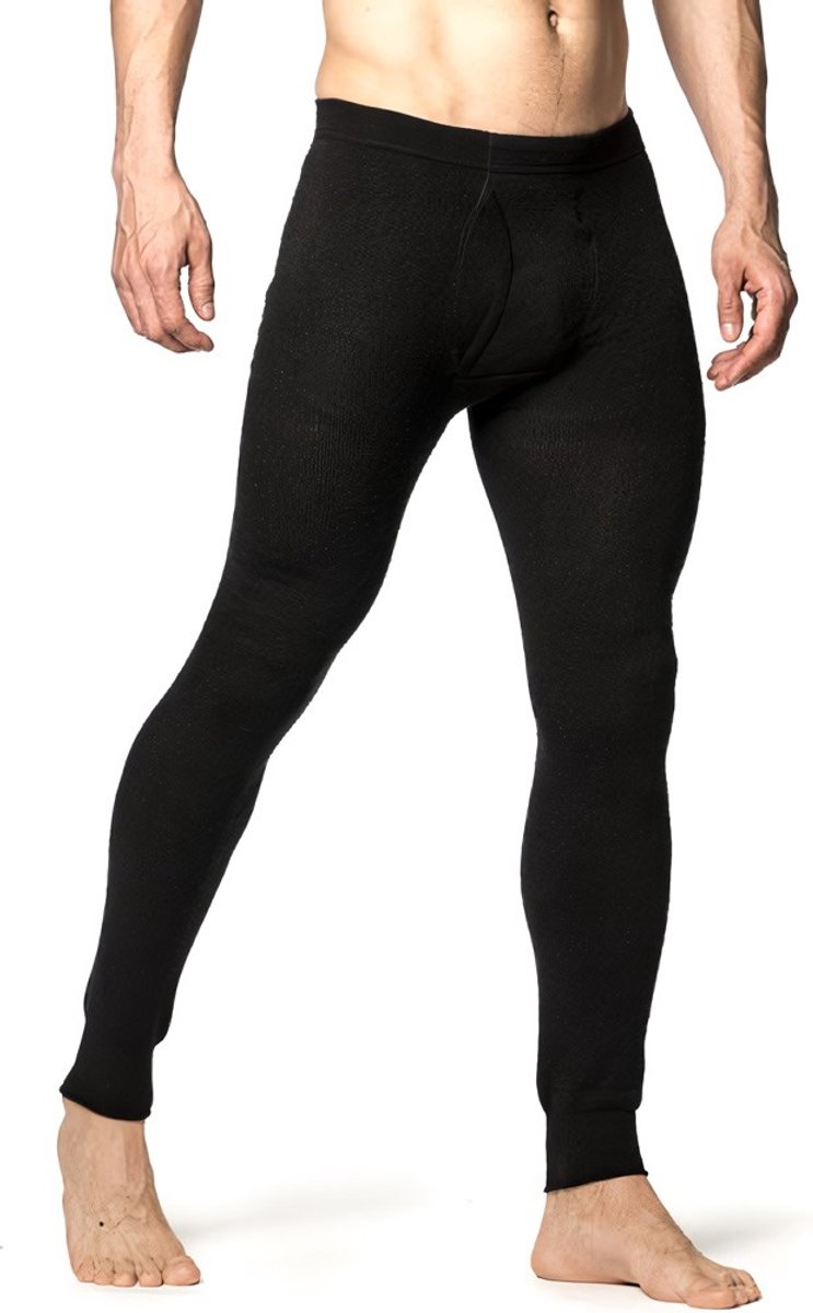 Woolpower Merino Base Layer Long Johns 200 - Met Gulp - Black