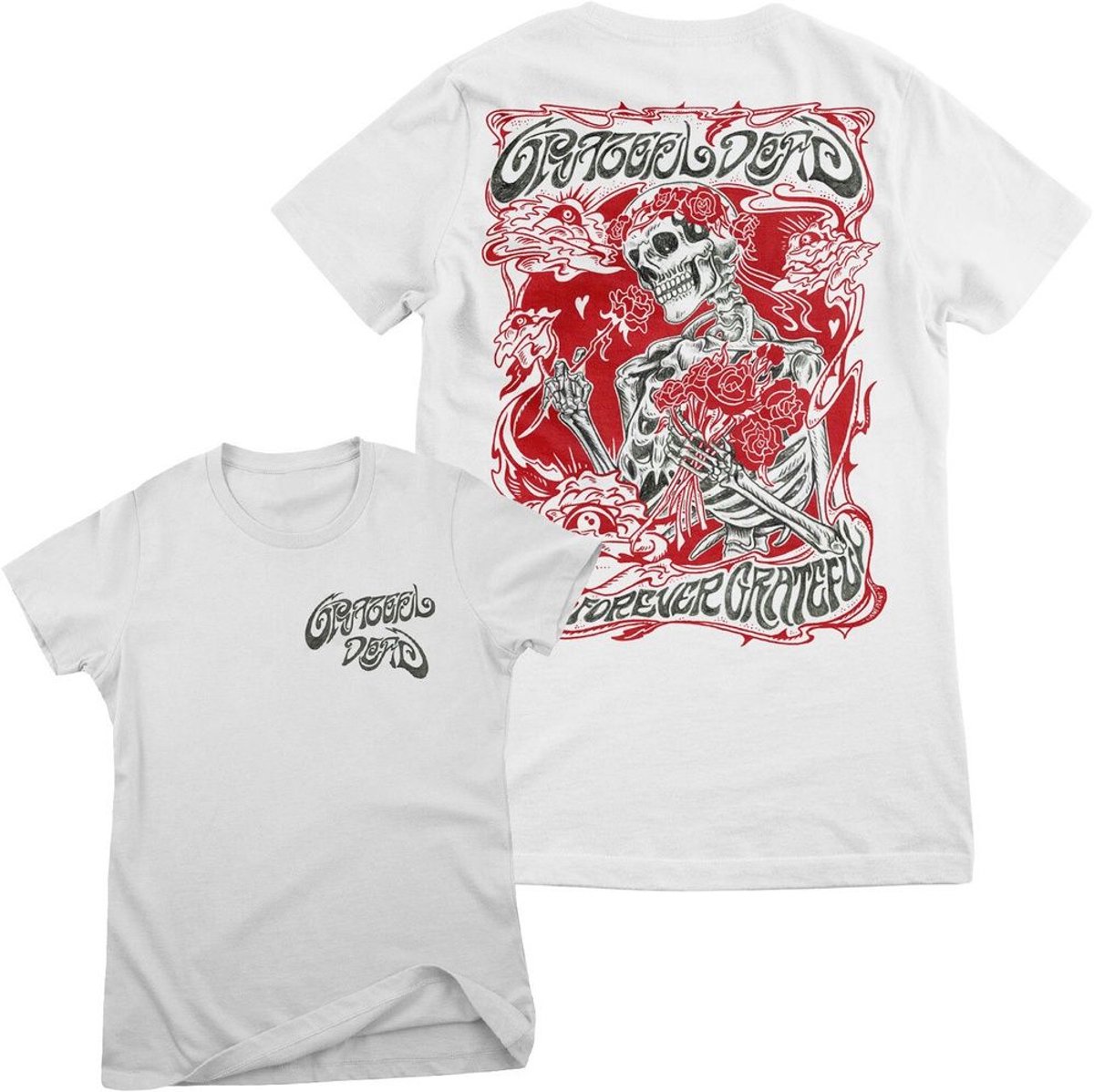 Grateful Dead T-shirt Forever Grateful Girly Tee WMX-5-GD005-H96-10