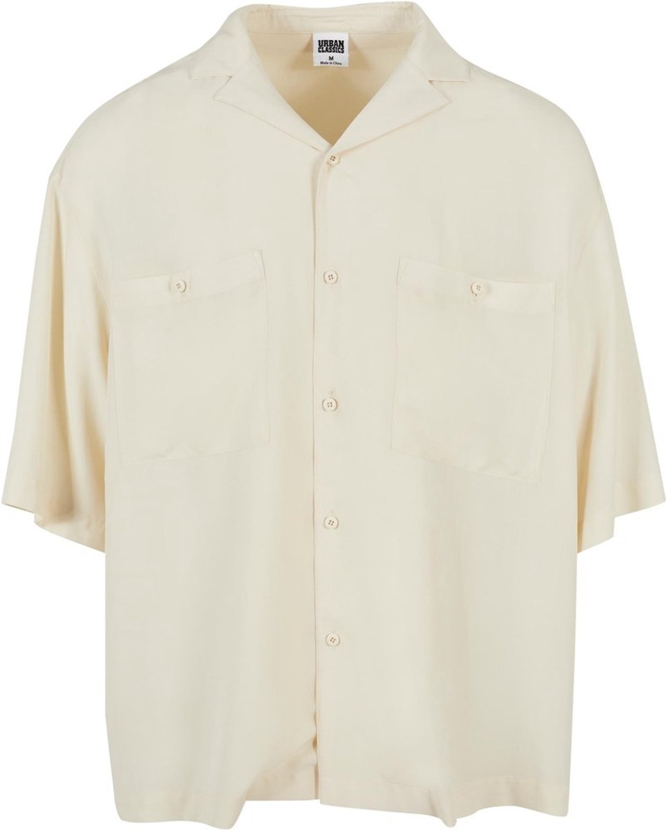 Urban Classics Oversized Resort Overhemd L Ivoorkleurig
