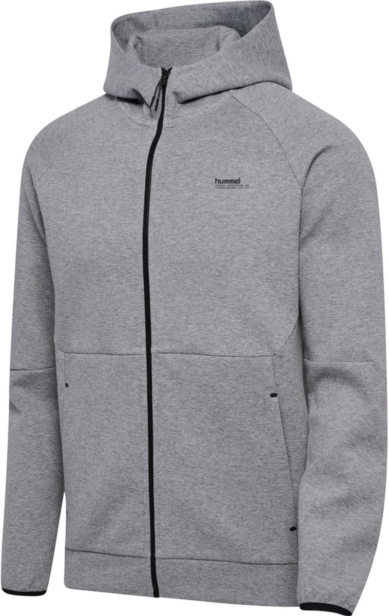 Hummel Trainingsjacke Hmltech Fleece Regular Zip Hoodie Grey Melange-S