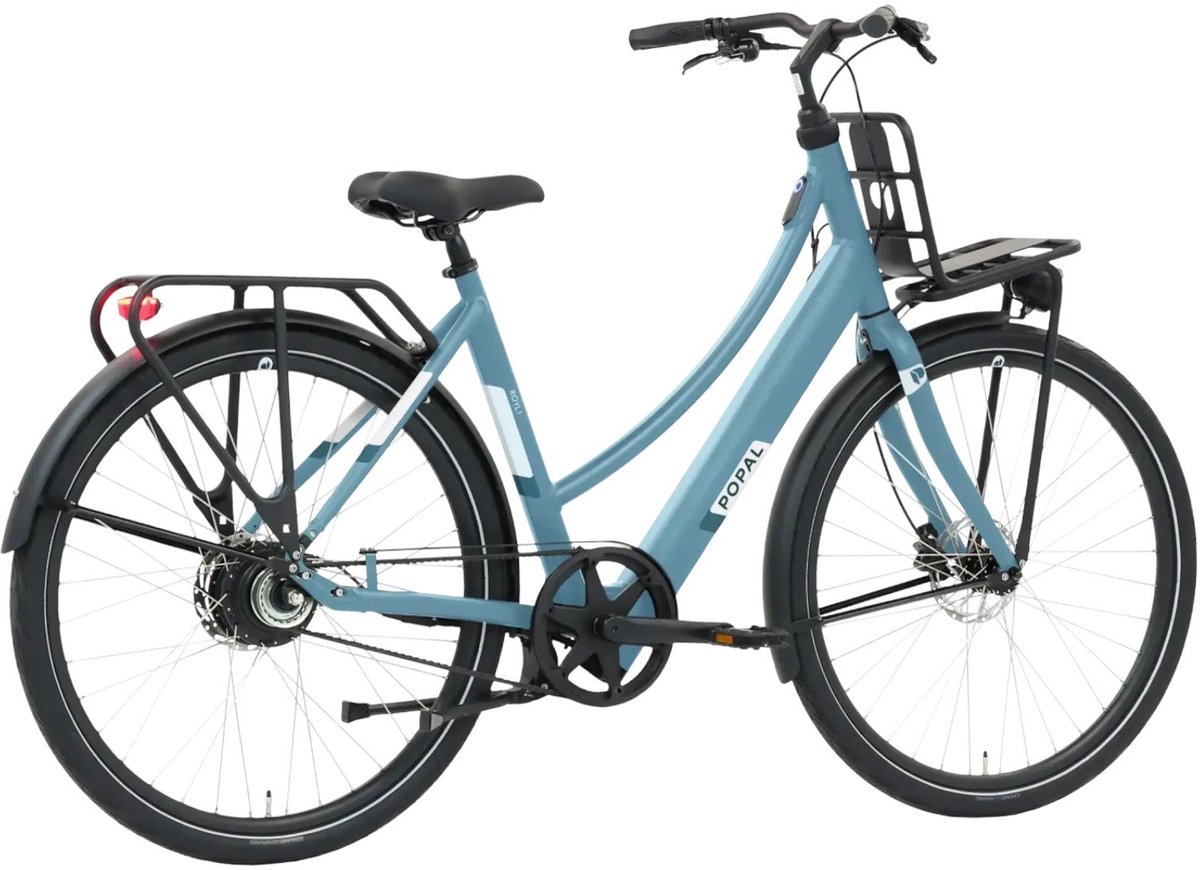 Popal Royl1 Elektrische Fiets - E-bike 28 Inch - Damesfiets 53 cm - Hydraulische schijfrem - 360 Wh Accu - Blauwgroen – foto 2