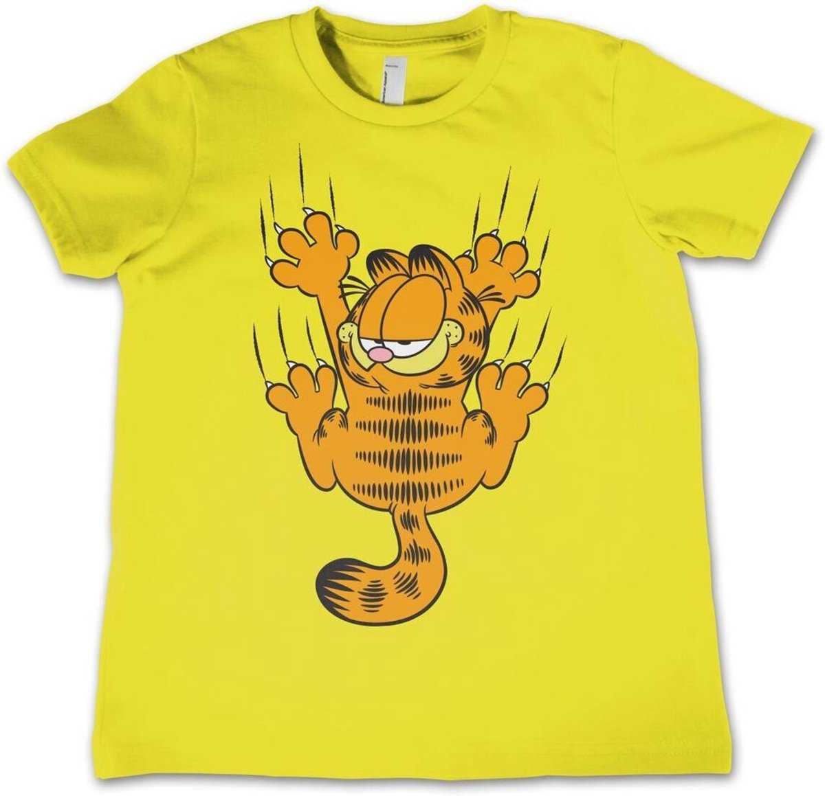 Garfield Kinder Hanging On Kids T-Shirt VIA-12-GAR004-H89-2 Yellow-XS