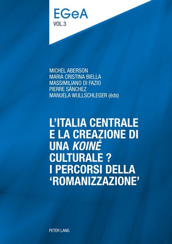 Etudes genevoises sur l’Antiquité 3 - L’Italia centrale ... - cover