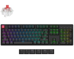 Keychron K10 QMK V2 toetsenbord aluminium frame red switch