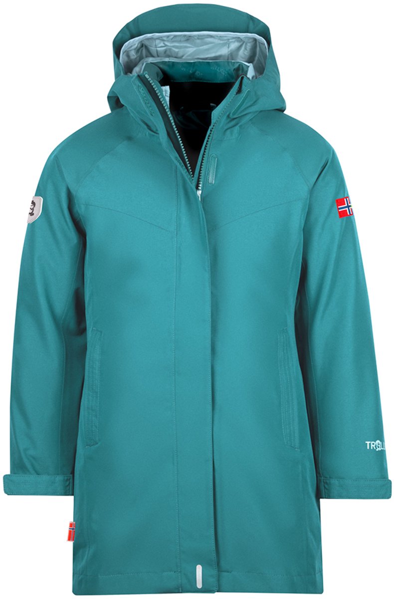 Trollkids Senja Coat Jas Blauw 128 cm Meisjes