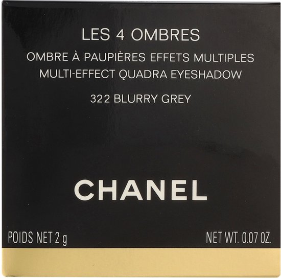 CHANEL Les 4 Ombres oogschaduw 322 Blurry Grey 2 g Mat, Metallic