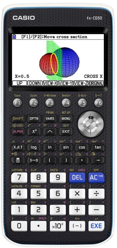 Casio fx-CG50 incl. WYNGS Beschermhoes Turkoois - Grafische Rekenmachine - Basis Pakket