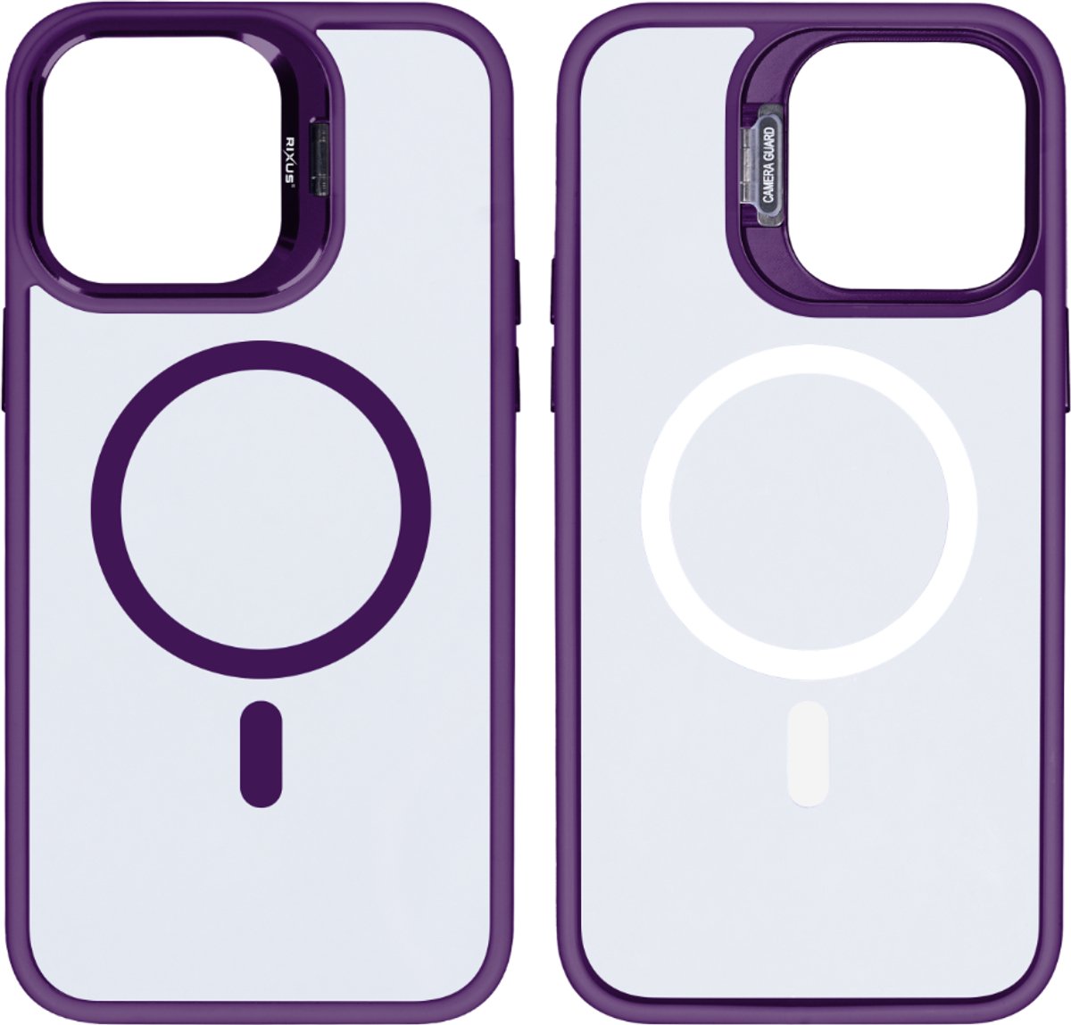 Rixus Classic 03 Case With MagSafe For Apple iPhone 13 Pro Deep Purple