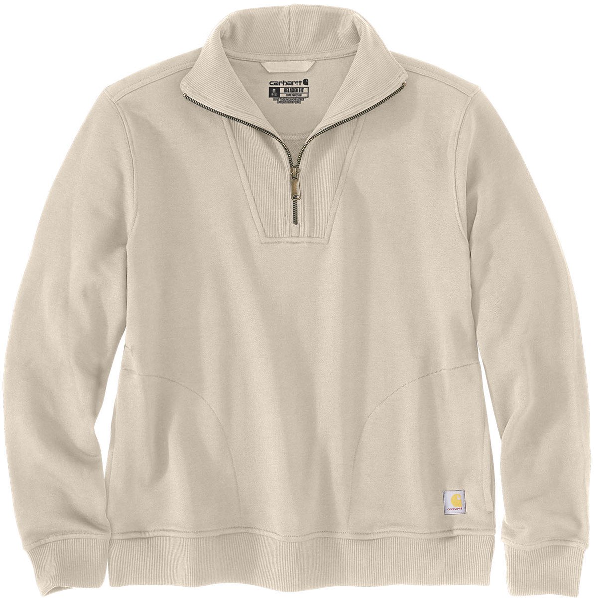 Carhartt Damen Fiber Series Half-Zip Sweatshirt 106451 -S Oat Milk