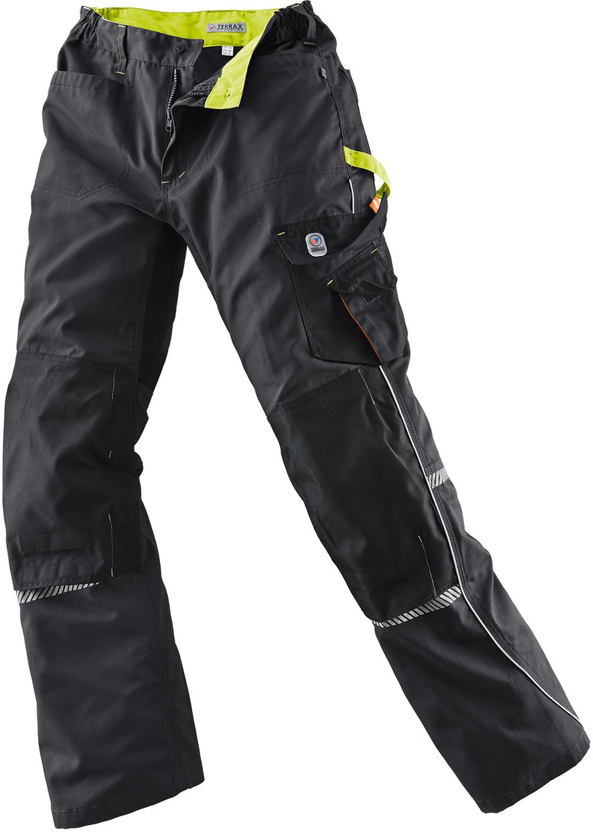 Terrax Workwear Kinder Arbeit-schoenen Zwart/Limette