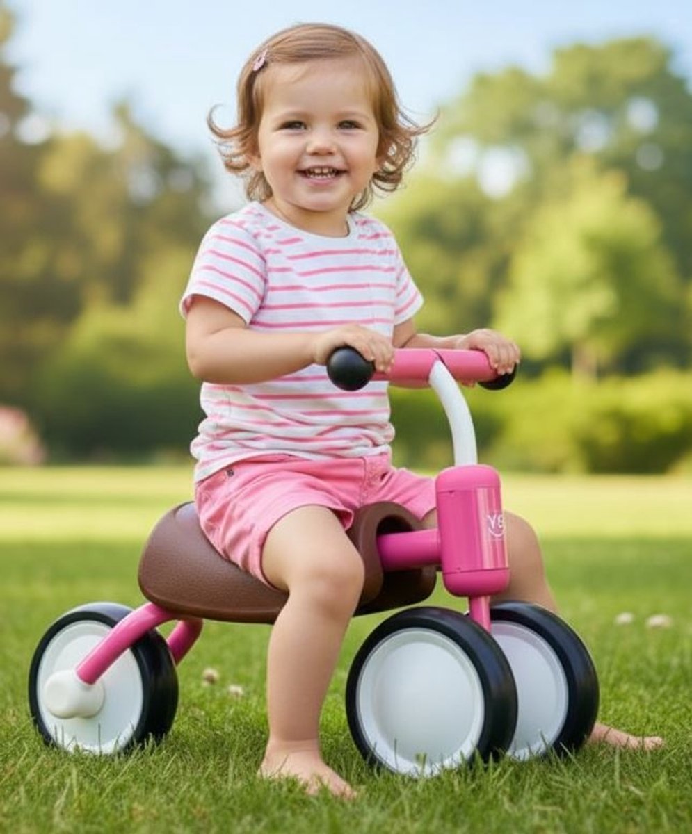 Sajan Loopfiets Horse - Jongens en Meisjes - 1 Jaar - Speelgoed - Roze
